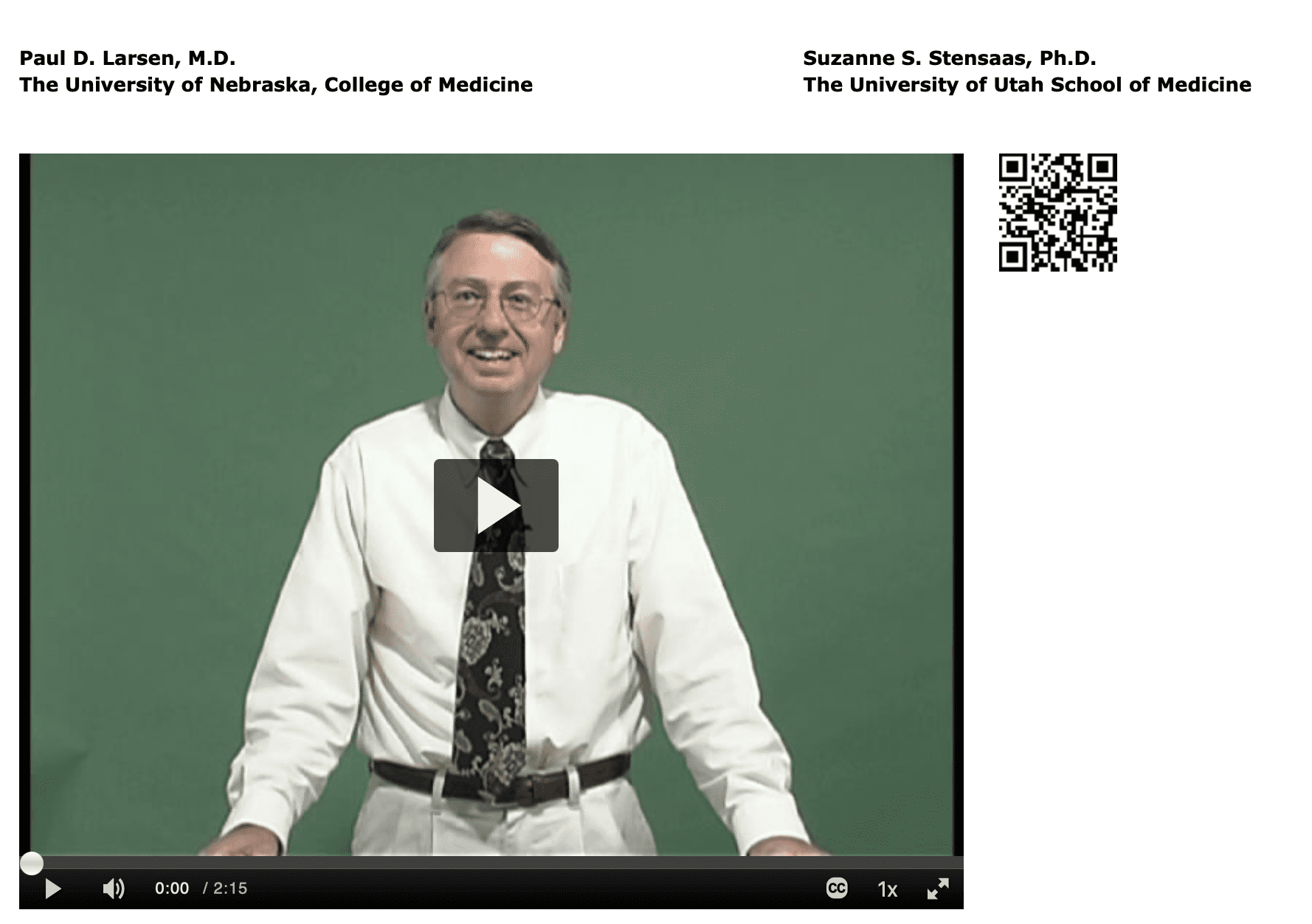 Paul Larson Neurological Examination